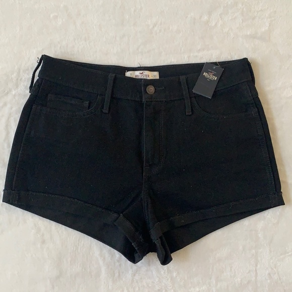 Hollister Pants - Hollister Black High Rise Denim Shorts